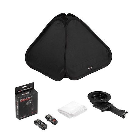 Fotodiox 20 in. Foldable Softbox 1X Flash Kit with Remote Radio Trigger for Nikon SBX-Foldable-FlshBrckt-20in-1xNikon